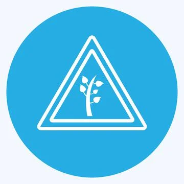 Icon Environment. suitable for Community symbol. blue eyes style. simple desi Ilustración de archivo