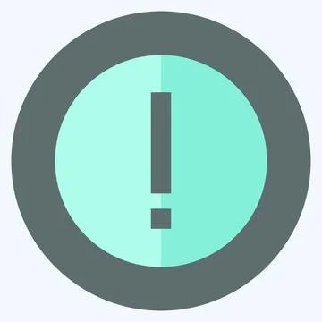 Icon Error Outline - Color Mate Style - Simple illustration,Editable stroke 스톡 일러스트