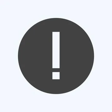 Icon Error Outline - Glyph Style - Simple illustration,Editable stroke Stock Illustration