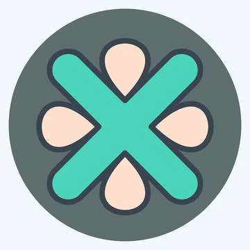 Icon Error. related to Exclamation symbol. color mate style. design editable Stock Illustration
