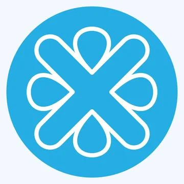 Icon Error. related to Exclamation symbol. blue eyes style. design editable Stock Illustration
