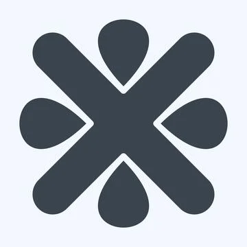 Icon Error. related to Exclamation symbol. glyph style. design editable Stock Illustration