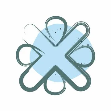 Icon Error. related to Exclamation symbol. Color Spot Style. design editable Stock Illustration