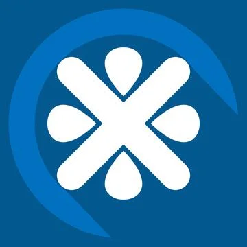 Icon Error. related to Exclamation symbol. long shadow style. design editable Stock Illustration
