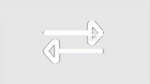 Icon exchange is distorted. Glitch. Noise, chromatic aberration, geometric Stock Footage 302818197