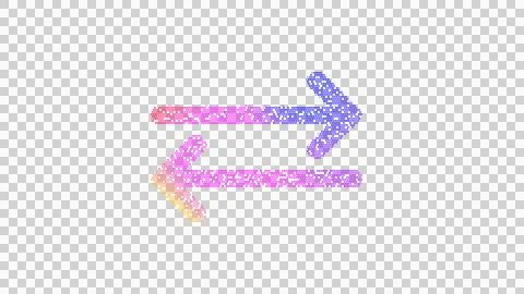 Icon exchange is made up of LED square shapes. There are bright diodes and there Stock Illustration