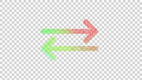 Icon exchange is made up of LED square shapes. There are bright diodes and there Stock Illustration