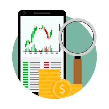 Icon exchange trading Stock Illustration
