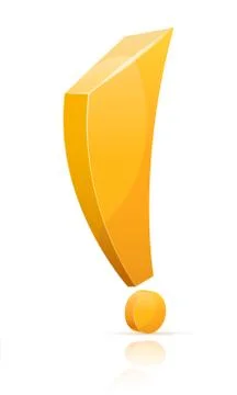Icon exclamation mark sign graphic elements for design vector illustration Illustrazione stock