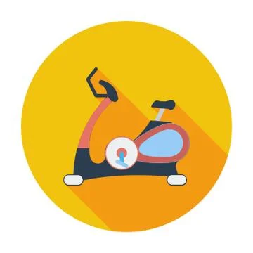 Icon exercise bicycle. Stock Illustration