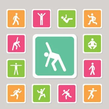 Icon for exercise Stock-Illustration