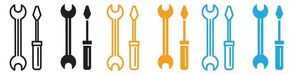 Icon for Expert Engineering Solutions in Technical Repair Illustrazione stock