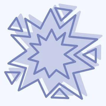 Icon Explosion. related to Mining symbol. two tone style. simple design edi.. 스톡 일러스트