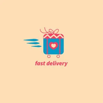 Icon fast delivery Stock Illustration