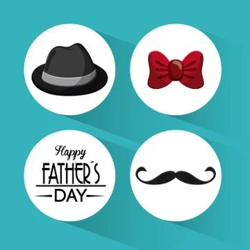 Icon of Fathers day design, vector illustration Stock Illustration