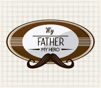 Icon of Fathers day design, vector illustration Illustrazione stock