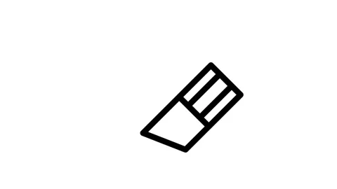 Icon featuring a pencil alongside a pen, illustrating writing instruments. Stock Footage 334778362