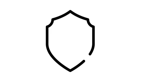 Icon featuring a wrenet and shield, symbolizing protection and network inte.. Stock Footage 334918950