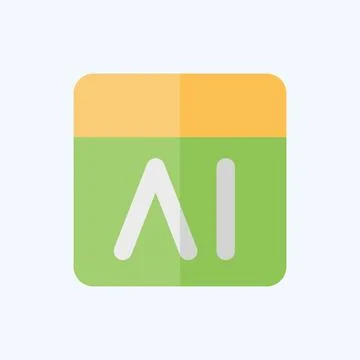 Icon Feedback. related to Artificial Intelligence symbol. flat style Stock Illustration