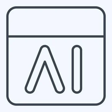 Icon Feedback. related to Artificial Intelligence symbol. line style 库存插图