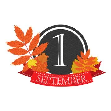 Icon ferst September Stock Illustration