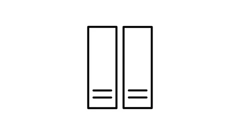 Icon of a file cabinet representing file management in Windows operating sy.. Stock Footage 334037620