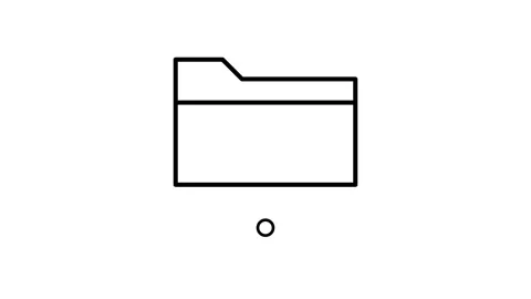 Icon of a file cabinet with three drawers, symbolizing organization and doc.. Stock Footage 332853536