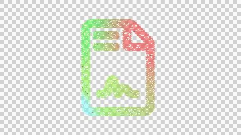 Icon file contract is made up of LED square shapes. There are bright diodes and Illustrazione stock