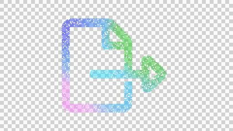 Icon file export is made up of LED square shapes. There are bright diodes and Stock Illustration