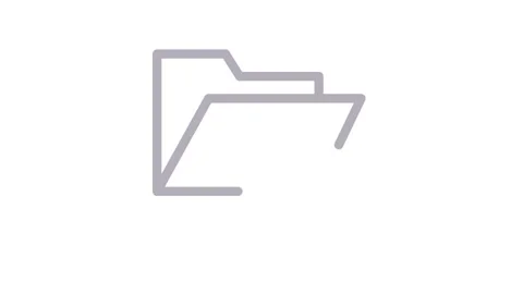 Icon of a file folder with arrows suggesting the action of sending or recei.. 動画素材 334834182