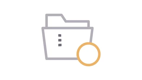 Icon of a file folder with a plus sign, symbolizing the action to create or.. 動画素材 334834158