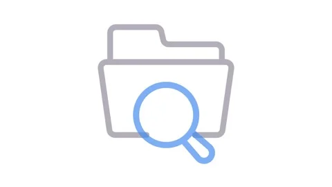 Icon of a file folder, symbolizing document management and organization. Stock Footage 334834191