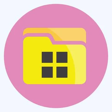 Icon File Manager. suitable for Mobile Apps symbol. flat style. simple design 스톡 일러스트