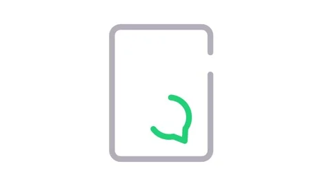 Icon of a file with a speech bubble, indicating a discussion or note linked.. Stock Footage 334834168