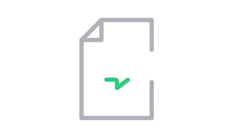 Icon of a file with a speech bubble, indicating a conversation or notes lin.. Stock Footage 334834203