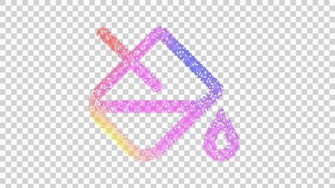 Icon fill drip is made up of LED square shapes. There are bright diodes and Stock Illustration