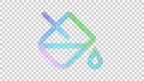 Icon fill drip is made up of LED square shapes. There are bright diodes and Stock Illustration
