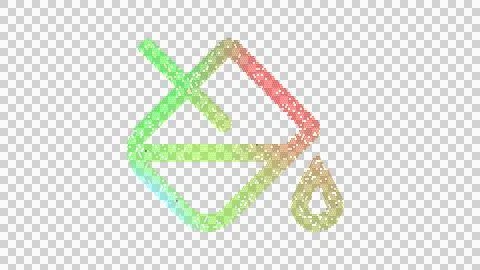 Icon fill drip is made up of LED square shapes. There are bright diodes and Stock Illustration