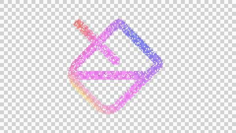 Icon fill is made up of LED square shapes. There are bright diodes and there are Stock Illustration