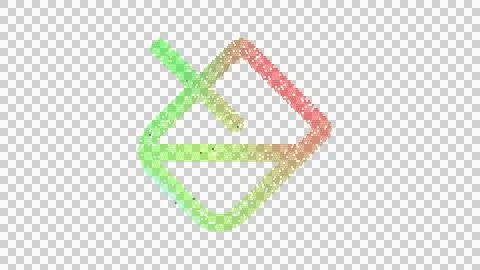 Icon fill is made up of LED square shapes. There are bright diodes and there are Stock Illustration