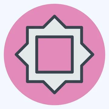 Icon Filter Frames - Color Mate Style - Simple illustration,Editable stroke Stock Illustration