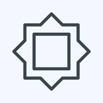 Icon Filter Frames - Line Style - Simple illustration,Editable stroke Illustrazione stock