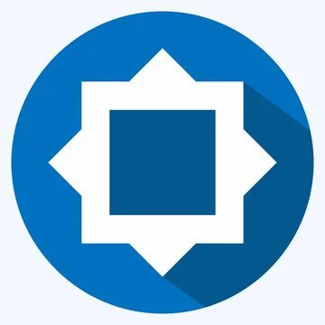 Icon Filter Frames - Long Shadow Style - Simple illustration,Editable stroke Illustrazione stock