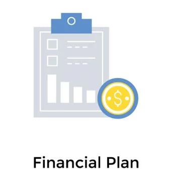 Icon of financial report Stock-Illustration