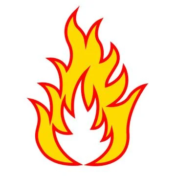Icon of fire Stock Illustration