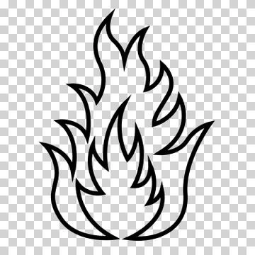 Icon of fire Stock Illustration
