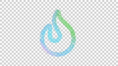 Icon fire is made up of LED square shapes. There are bright diodes and there are Stock Illustration