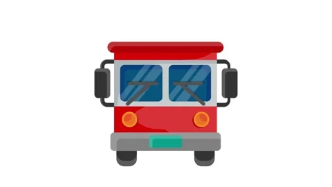 Icon of a fire truck in vector format, costing 1 credit, equivalent to $1 USD Stock Footage 332453875