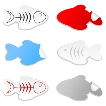 Icon of fish Stock Photos
