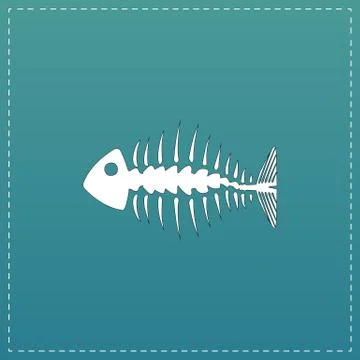 Icon of fishbone Stock Illustration